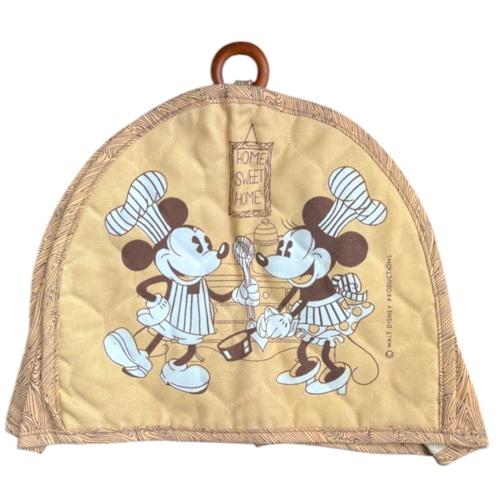 SUPER RARE Vintage Mickey & Minnie Walt Disney Toaster Cover/Food Cover/Decor